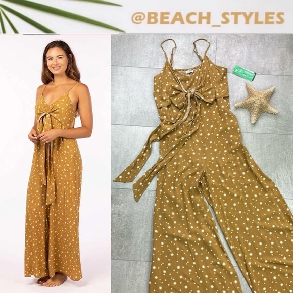🔆RIP CURL🔆 BRONZE JUMPSUIT summer comfortable super cute vacation - Picture 1 of 15